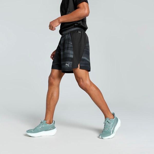 VELOCITY All-Over Print Men's 5" Running Shorts, PUMA Black, extralarge-IND